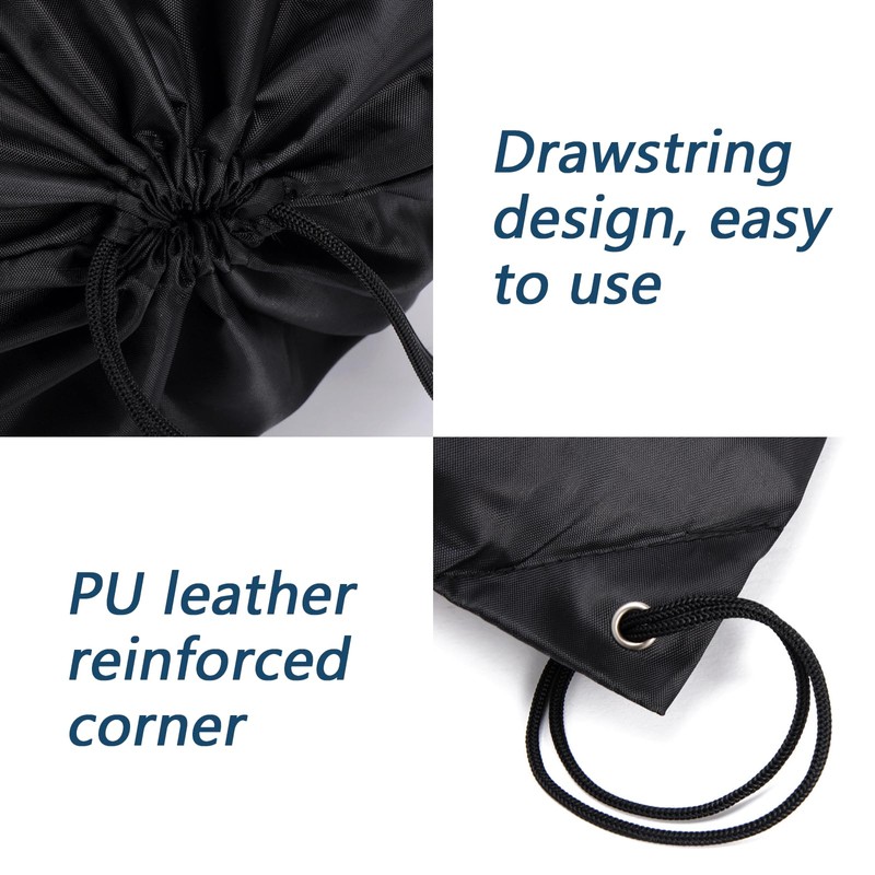 2Pcs Convenient String Sack Cinch Bag Enough Capacity Waterproof Drawstring