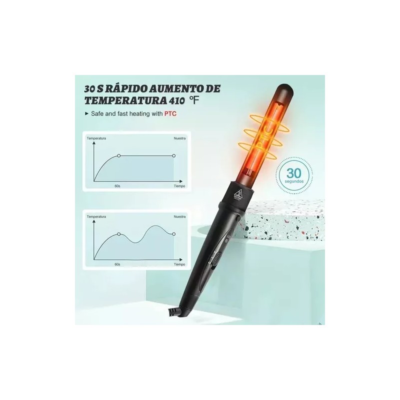Estrella Ferros Rizadora Para Cabello Profesional De Cerámica 4 En