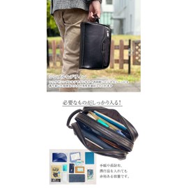 Belkut 1131420-F-011 Brown Second Bag, Clutch Bag, Men's, Handbag, Handbag, B5, A5, Vertical, Horizontal, Freestanding, Made in Japan, Commuting to Work or School, Ceremonial Festivals, Popular Brand, Large Capacity, 2 Rooms, With Handle