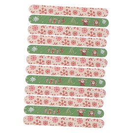 WOONEKY 2sets Nail Art Boards Christmas Nail Files for Manicure Polishing Grit Xmas Nail Files Polisher for Home Use 12pcs*2