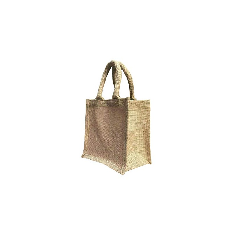 Small jute burlap lunch bag sandwich bag natural multipack 1,3,5,10,20