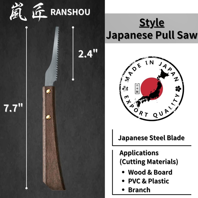 RANSHOU Mini Hand Saw 2.4" for Hobby & Crafts -