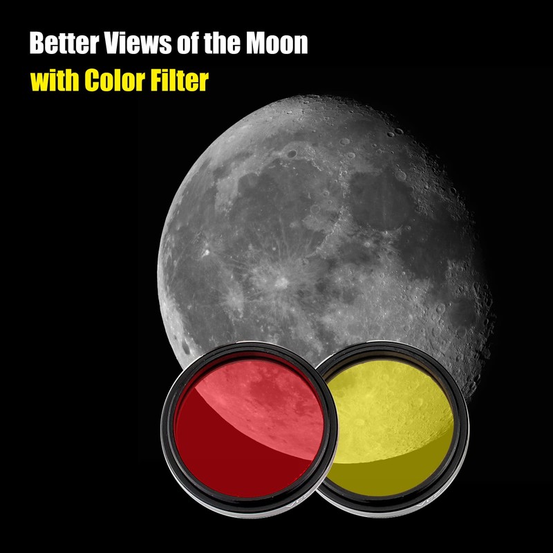 Svbony Filter Set 1.25 Inch 7-Piece Eyepiece Filter Set Moon