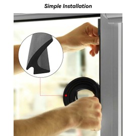 RV Window Rubber Seal Strip 1/2'' x 1/4'' Fit for Boats RV Window Edge Weatherstrip Waterproof 20Ft Window Seal Trim Rubber Window Locking Gasket