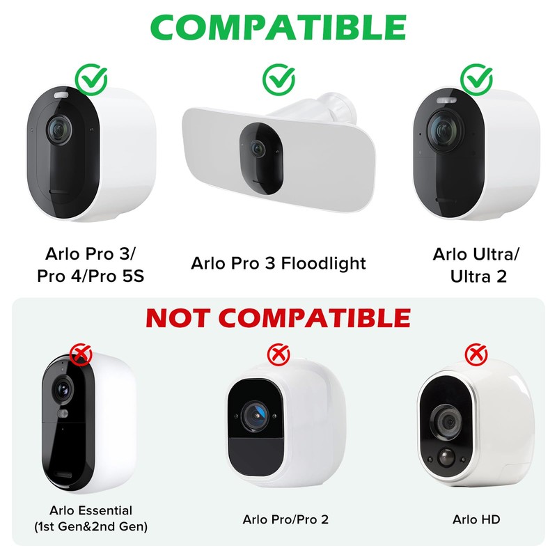 ALERTCAM Magnetic Charging Cable for Arlo Pro 5S/Pro 4/ Pro