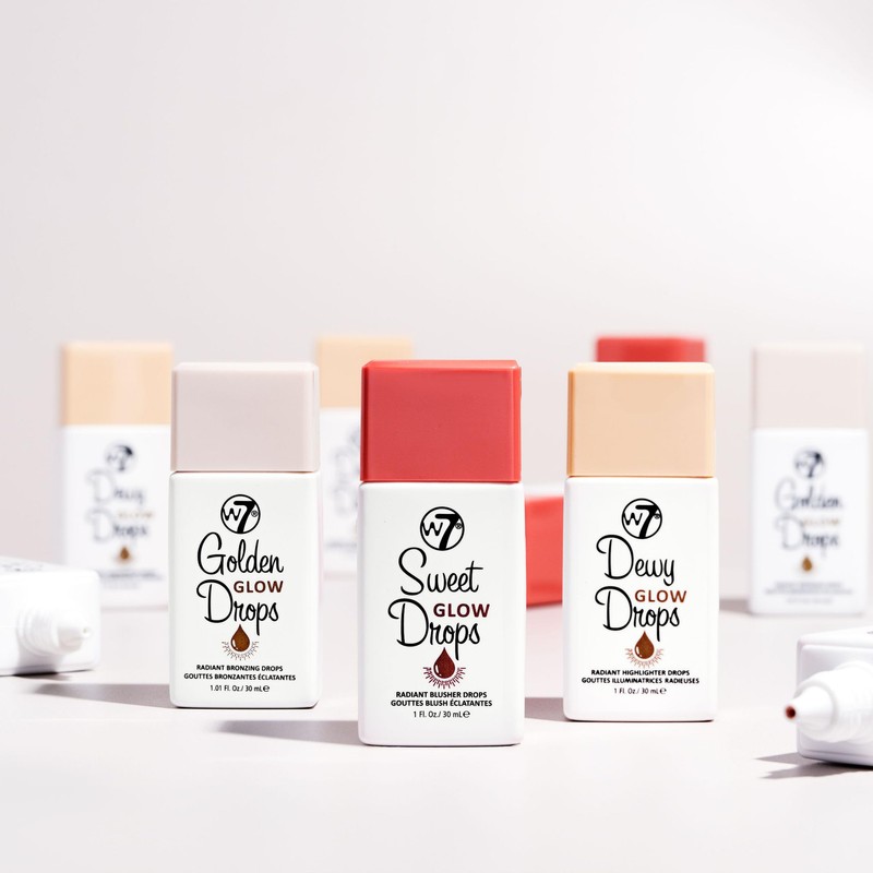 W7 Dewy Glow Drops - Liquid Highlighter Drops For Glowing