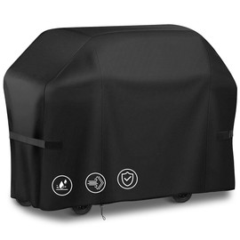 58 inch BBQ Grill Cover, Waterproof Barbecue Cover for Brinkmann, Char Broil, Holland, Weber Spirit with Covered Air Vents (UV&Dust&Water Resistant, Rip Resistant, Weather Resistant)