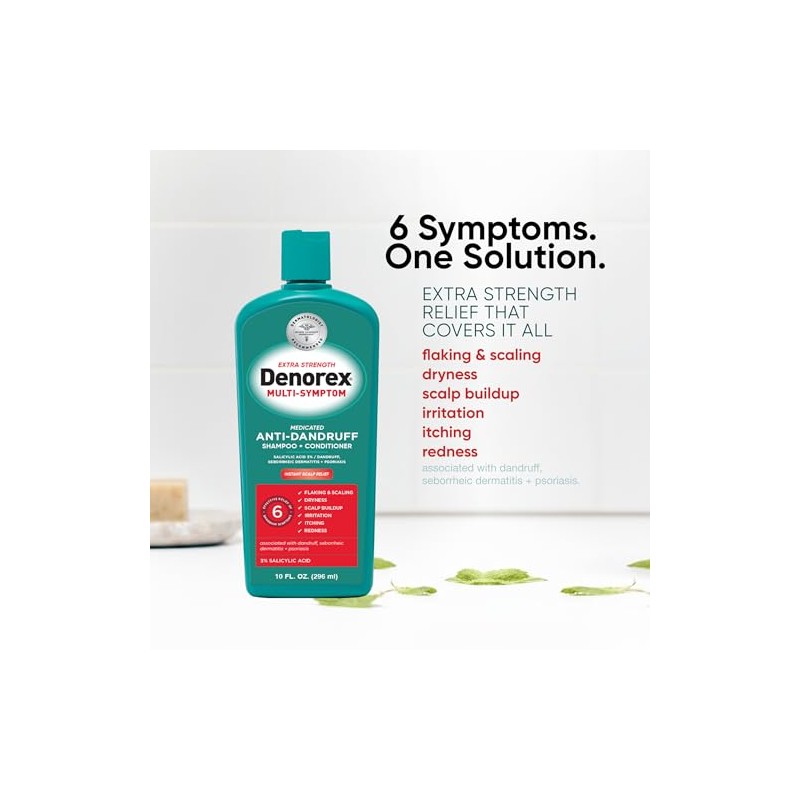 Denorex Extra Strength Dandruff Shampoo and Conditioner, 10 oz.