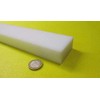 White HDPE (High Density Polyethylene) Rectangular Bar 1.00" (1") x