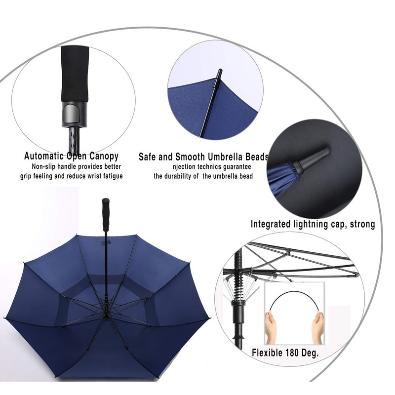 Baraida Golf Umbrella Large 62/68/72 Inch, Extra Large Oversize Double
