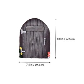 SUPVOX 1set Adorable Tree Face Decor Sculpture for Outdoor Garden Unique Decoration Random Style