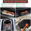 DRERIO 2 Pack Emergency Car Window Breaker 2 in 1Car