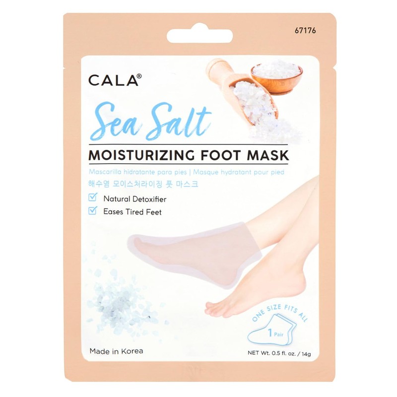 Cala Sea salt moisturizing foot mask 3 count, 3 Count
