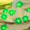 St. Patrick's Day Decorative Lights Green Shamrocks Clover Hat LED