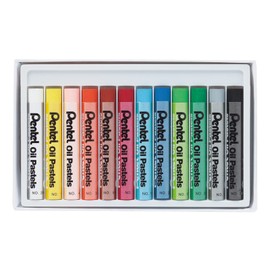 Colores Pastel Aceite Pentel Caja con 12 Piezas- PHN-12