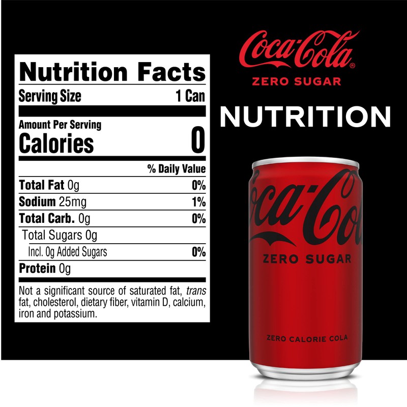 Coca-Cola Coke Zero Sugar Diet Soda, 10 Pack
