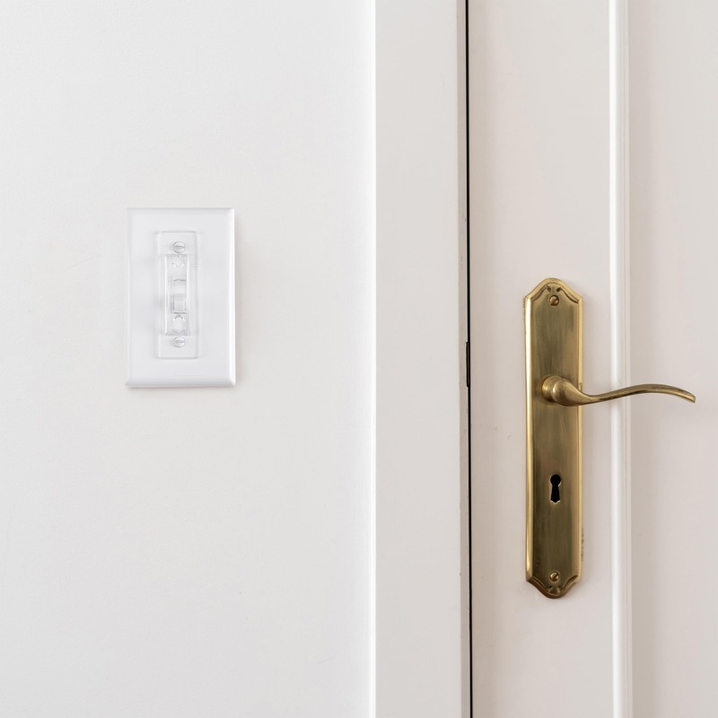 Bates- Light Switch Guard Cover, 12 Pack, Clear, Toggle Switch