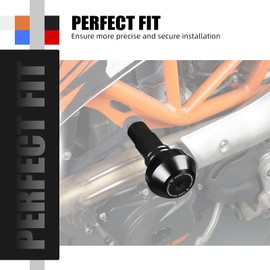 NICECNC Motorcycle Frame Sliders Protector Crash Guard Compatible with 690 Enduro SMC SMC R 2008-2024, Compatible with Husqvarna 701 Supermoto/Enduro 2016-2024, Aluminum, Black