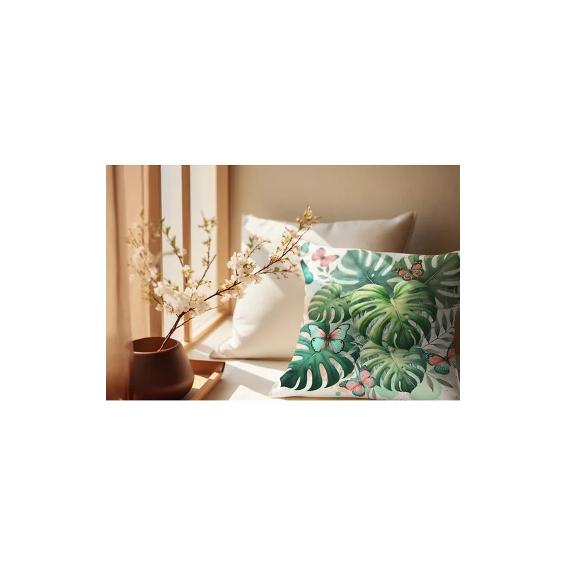 Cojines Baratos Mariposas Decoración Set De 4 Pz Tropicales
