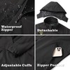 GIISAM Waterproof Rain Jacket for Women Packable Rain Slicker Raincoats