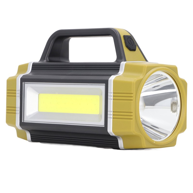 Solar Flashlight Front Side Lighting 6 Gear Super Bright USB