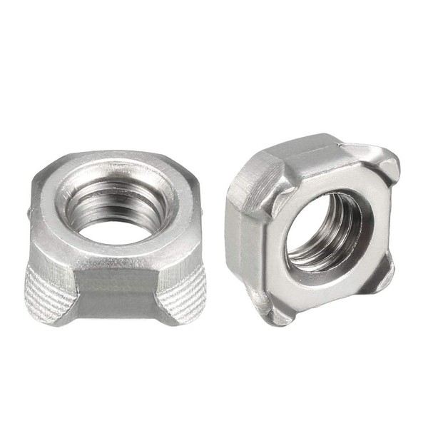 sourcing map Pack of 20 Welding Nuts M8 Square UNC