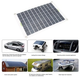 12V Solar Water Pump 4 DB Low Noise 19W Solar Powered Water Fountain Generator Pump for Home Car Boat Garden 100W