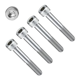 TERF® M6 X 55mm Hex Socket Cap Head Machine Screws High Tensile Grade 12.9 Machine Screw M6 (6mm) X 55mm Allen Key Hexagonal Socket Cap Bolts - Pack of 10