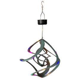 Red Carpet Studios Double LED Lighted Cosmix Spinner, 14-Inch, Patina & Copper