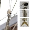 Fishbone Wind Chimes Relaxation Sound Beautiful Melody Iron Hanging Ornament