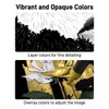 JusArt Black & White & Gold Paint Pen Brush Tip,