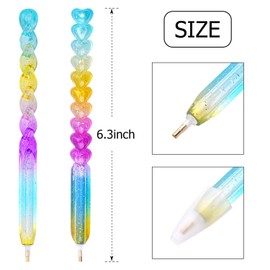 4pcs Diamond Painting Drill Pen, Point Drill Pen Cute Diamond Painting Tools for Nail Art DIY Decoration - 2 Styles