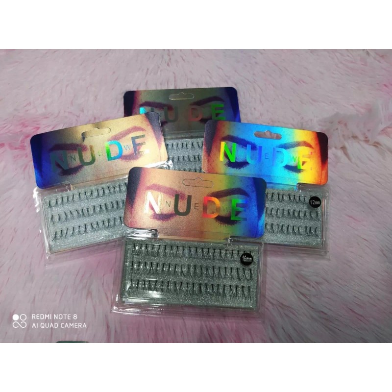 Nude Pestañas Postizas Nude Wisps Maquillaje Mayoreo Caja 12pz