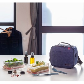 Iris Barcelona - City Lunch Bag Set with 4 Litre Cooler Bag and 2 Tapers of 0.6 Litre Grey