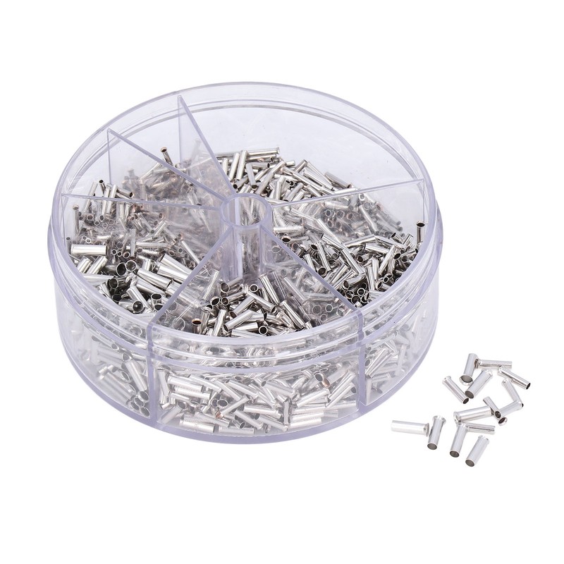 1900Pcs Wire Ferrule Non Insulated 0.52.5mm Connector Crimp Terminal 1422