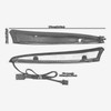 HCmotorku Windshield Trim Lights Windscreen Fairing LED Turn Signals Lamp
