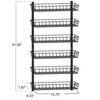 SWOMMOLY Adjustable Wall Mount Spice Rack, 6-Tier Dual-use (Multi-use) Organizer,