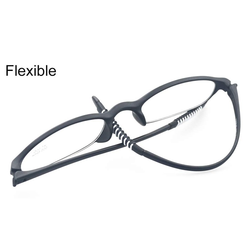 Mcoorn Lightweight Reading Glasses,Flexible(Memory Plastic) Readers for Men and Women
