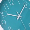 jomparis 30 cm Modern Quartz Silent Turquoise Wall Clock Sweeping