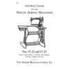 Singer 17-22 and 17-23 Sewing Machine Instruction Manual Reproduction