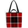 VOID Plaid Red Black Checked Bag 33 x 33 x