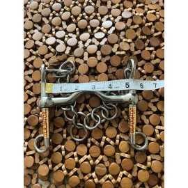 Gladiator Weymouth Bit Stainless Steel Dressage Equestrian Port 5” X 5” Serrated