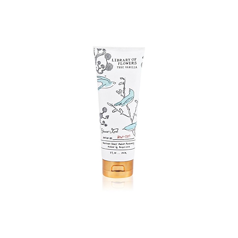 Library of Flowers True Vanilla Shower Gel, 8 fl oz,