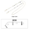 VGOL 2PCS Sunglass Chain Fashion Crystal Shell Eyeglass Chain Non-Slip