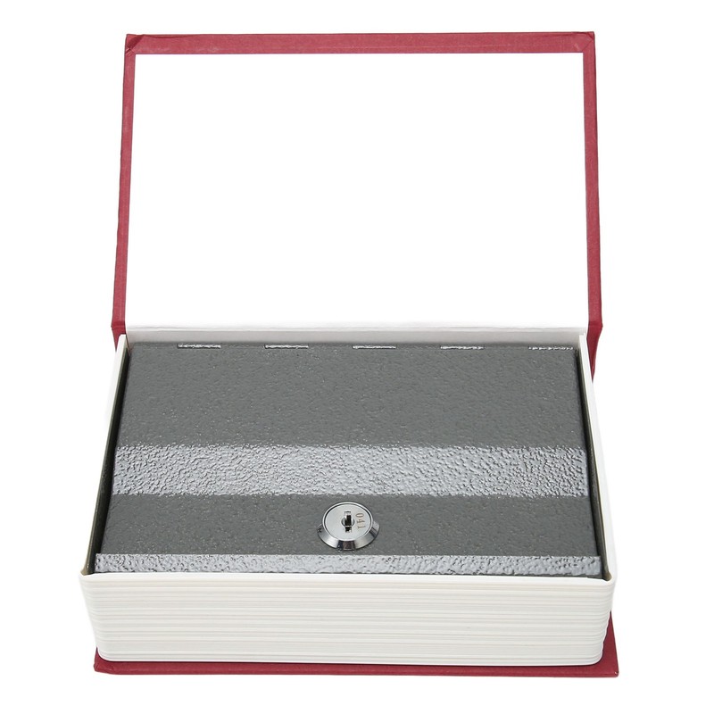 Book Safe Storage Box with Keys Stainless Steel Secret Hidden