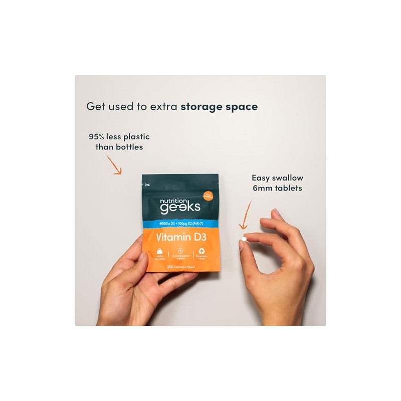 Vitamin D Tablets 4000 iu & Vitamin K2 MK7 100μg