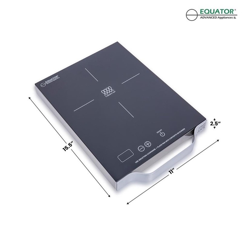 Pemberly Row 11inch Portable Single-Burner Induction Cooktop - w/ Handle