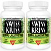 Swiss Kriss Herbal Laxative Tablets, Natural Laxatives for Constipation Relief,