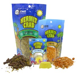 Needzo Needzo Hermit Crab Food, Treat and Calcium Block Set, Keep Your Pet Healthy All in One Natural Supplies and Habitat Necessities for Crabs, 3 Pack