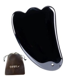 DONKA Terahertz Mineral Cassis Plate, Natural Stone, 99% Purity, Massage, Small Face, Strap (Feather Type)